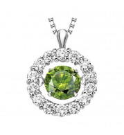 Gems One 14KT White Gold & Diamond Rhythm Of Love Neckwear Pendant  - 1 ctw - ROL1043-4WCGD