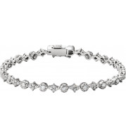 14K White 2 1/2 CTW Diamond 7.5 Bracelet - 65162760000P