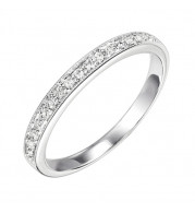 Gems One 14Kt White Gold Diamond (1/10 Ctw) Ring - FR1085-4WD