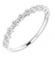 14K White 1/2 CTW Diamond Anniversary Band - 1236026025P