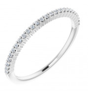 14K White 1/8 CTW Diamond Anniversary Band - 12287760000P