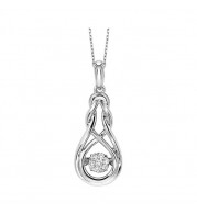 Gems One Silver Diamond (1/12 Ctw) Pendant - ROL1019-SSWD