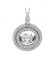 Gems One 14Kt White Gold Diamond (3/8Ctw) Pendant - ROL1004-4WC
