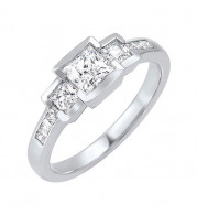 Gems One 14Kt White Gold Diamond (3/4Ctw) Ring - RG73332-4WC