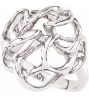 14K White Freeform Ring - 535413613P