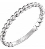 Platinum 2 mm Stackable Bead Ring - 516081004P