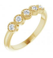 14K Yellow 1/4 CTW Diamond Anniversary Band - 124153601P