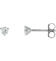 14K White 1/5 CTW Diamond Stud Earrings - 6623360081P