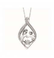 Gems One 14KT White Gold & Diamonds Stunning Neckwear Pendant - 1/4 ctw - ROL1166-4WCBT