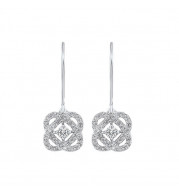 Gems One 14Kt White Gold Diamond (1/2Ctw) Earring - ER10447-4WF