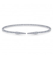 Gabriel & Co. 14k White Gold Bujukan Diamond Bangle Bracelet - BG4216-65W45JJ