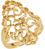 14K Yellow Freeform Ring - 536018577P