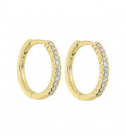 Gems One 14Kt Yellow Gold Diamond (1/6Ctw) Earring - FE2082-4YD