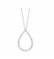 Gems One 14Kt White Gold Diamond (1Ctw) Pendant - PD10410-4WF