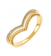 Gems One 10Kt White Yellow Gold Diamond (1/10 Ctw) Ring - RG91002-1WYSC