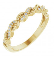 14K Yellow .08 CTW Diamond Stackable Ring - 65196960000P