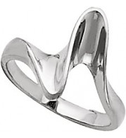 14K White Freeform Ring - 51906360P