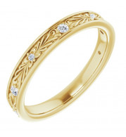 14K Yellow .07 CTW Diamond Anniversary Band - 123255601P