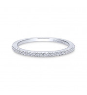 Gabriel & Co. 14k White Gold Contemporary Anniversary Wedding Band - WB12671S3W44JJ