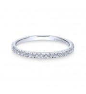 Gabriel & Co. 14k White Gold Contemporary Anniversary Wedding Band - WB7252W44JJ