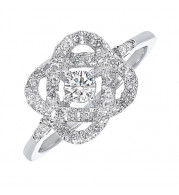 Gems One 14Kt White Gold Diamond (1/2Ctw) Ring - RG10835-4WF