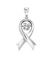 Gems One 14KT White Gold & Diamond Rhythm Of Love Neckwear Pendant  - 1/4 ctw - ROL1212-4WC