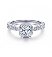 Gabriel & Co. 14k White Gold Infinity Straight Engagement Ring - ER13853C4W44JJ