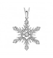 Gems One Silver Diamond (1/20 Ctw) Pendant - ROL1087-SSWD