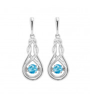 Gems One Silver (SLV 995) Rhythm Of Love Fashion Earrings - ROL2238CRB