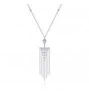 Gabriel & Co. 14k White Gold Art Moderne Diamond Necklace - NK6058W45JJ