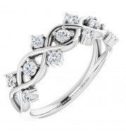 14K White 3/8 CTW Diamond Anniversary Band - 124118600P