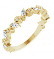 14K Yellow 1/3 CTW Diamond Anniversary Band - 123186601P