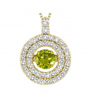 Gems One 14KT Yellow Gold & Diamond Rhythm Of Love Neckwear Pendant  - 1-3/4 ctw - ROL1137-4YCYD