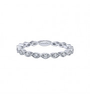 Gabriel & Co. 14k White Gold Diamond Stackable Ladies' Ring