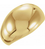 14K Yellow 10 mm Dome Ring - 50199247731P