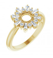 14K Yellow 3/8 CTW Diamond Circle Ring - 123751601P