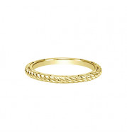 Gabriel & Co. 14k Yellow Gold Twisted Rope Stackable Ring