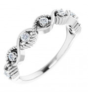 14K White 1/5 CTW Diamond Stackable Ring - 720466000P