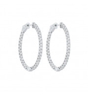 Gems One 14Kt White Gold Diamond (3Ctw) Earring - FE1206-4WC