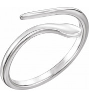 14K White Snake Ring - 51667101P