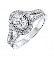 Gems One 14Kt White Gold Diamond(1 1/2Ctw) Ring - RG58659-4WB