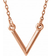 14K Rose V 16.5 Necklace - 863211003P