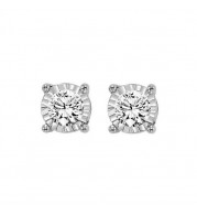 Gems One 14Kt White Gold Diamond (1Ctw) Earring - FE1259/100-4WC