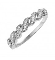 Gems One 10Kt White Gold Diamond (1/10 Ctw) Ring - FR1450-1WD