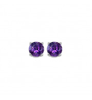 Gems One 14Kt White Gold Amethyst (1 Ctw) Earring - EMR50-4W