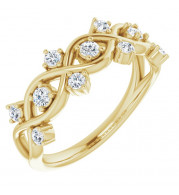 14K Yellow 3/8 CTW Diamond Anniversary Band - 124118601P