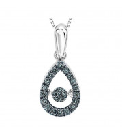 Gems One 14KT White Gold & Diamond Rhythm Of Love Neckwear Pendant  - 1/5 ctw - ROL1023-4WCBL
