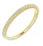 14K Yellow 1/5 CTW Diamond Band for 7x5 mm Emerald Ring - 12214560012P
