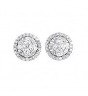 Gems One 14Kt White Gold Diamond (1/2Ctw) Earring - ER10247-4WC