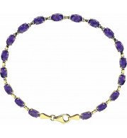 14K Yellow Amethyst 7.25 Bracelet - 651539101P